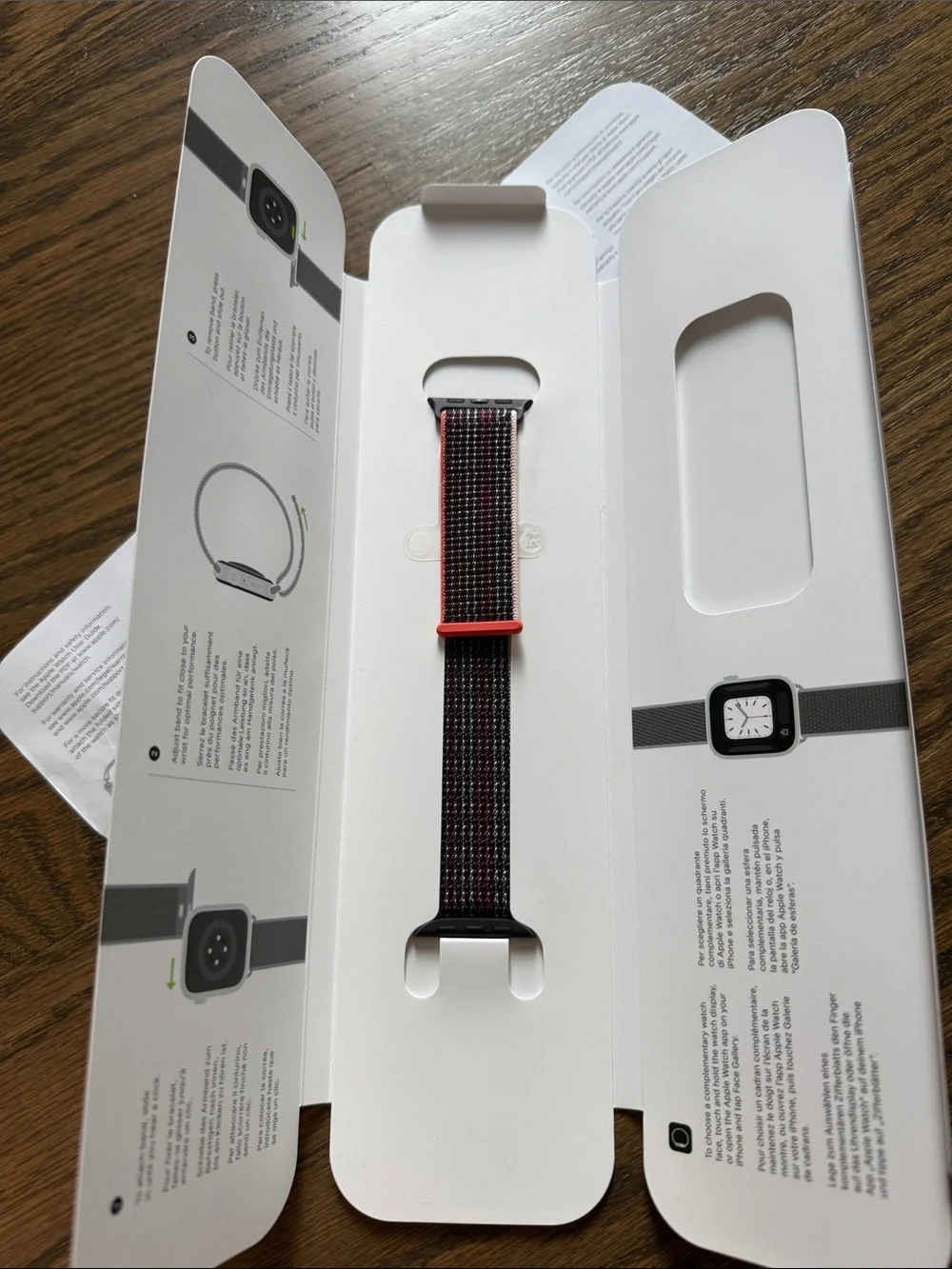 NWT Apple Elderberry Plum & Coral Woven sport loop Watch Band